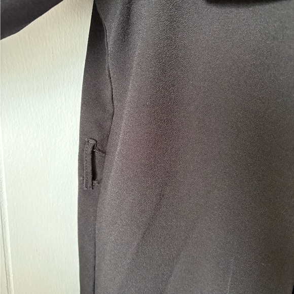 Revamped Black Duster with Dramatic Shawl Collar Small - Picture 3 of 4